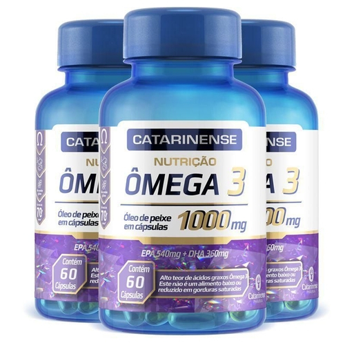 Kit Ômega 3 1000Mg Catarinense 300 Cápsulas