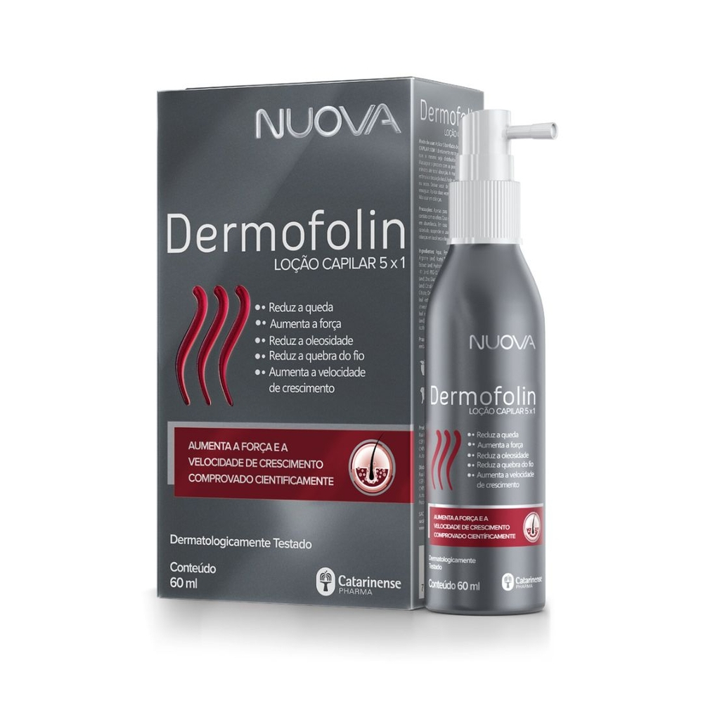 Nuova Dermofolin Loção Capilar 5 em 1 60ml - Catarinense