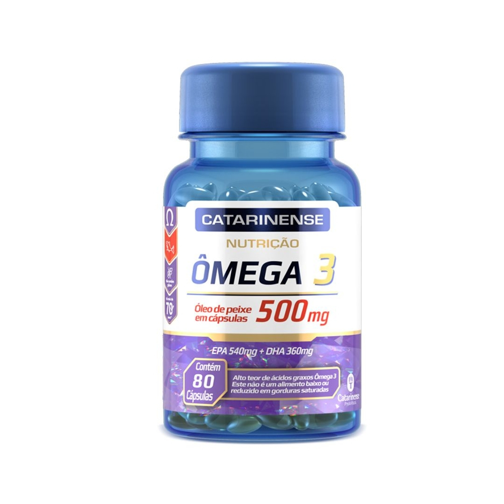 Ômega 3 500mg 80 Cápsulas - Catarinense