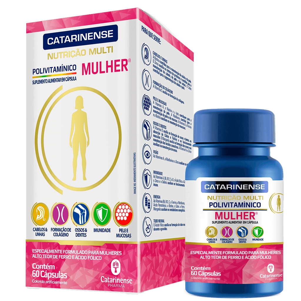 Polivitamínico Mulher 60 Cápsulas - Catarinense