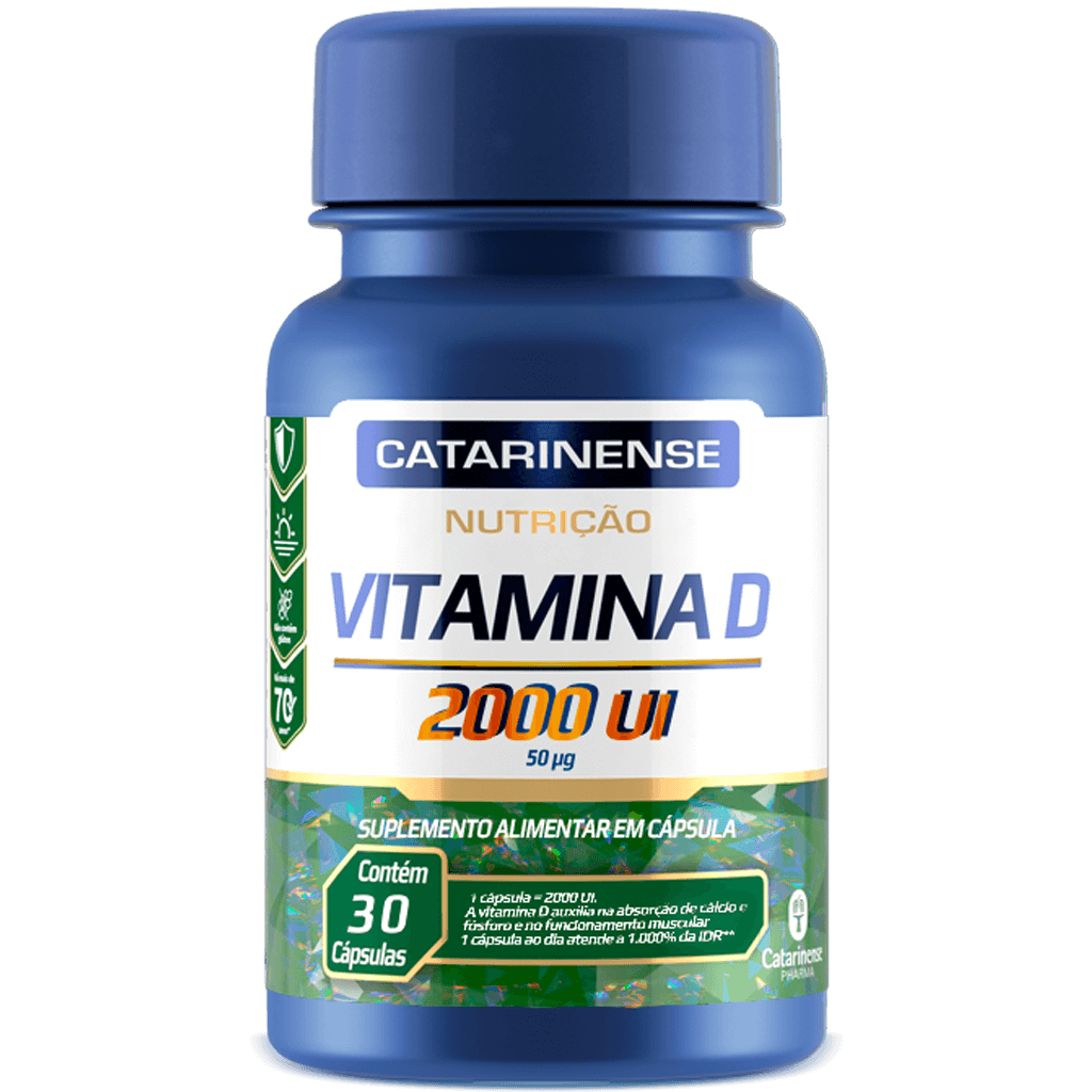 Vitamina D 2000 UI 30 Cápsulas - Catarinense
